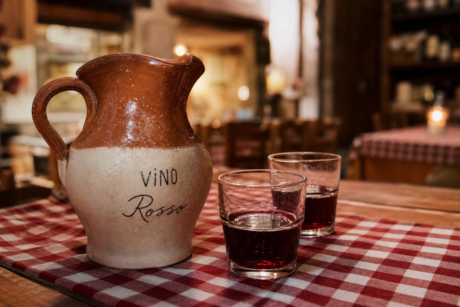 Vino in brocca